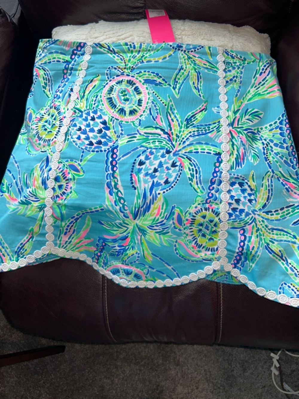 Lilly Pulitzer NWT Patty SKORT Bermuda Blue Size 6 vibrant floral pattern - Picture 3 of 7